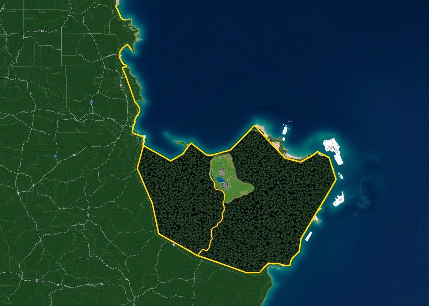 Georeferenced map